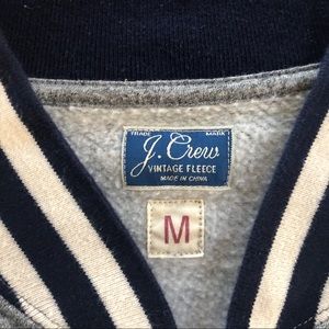 Cotton Fleece J. Crew zip-up bomber jacket